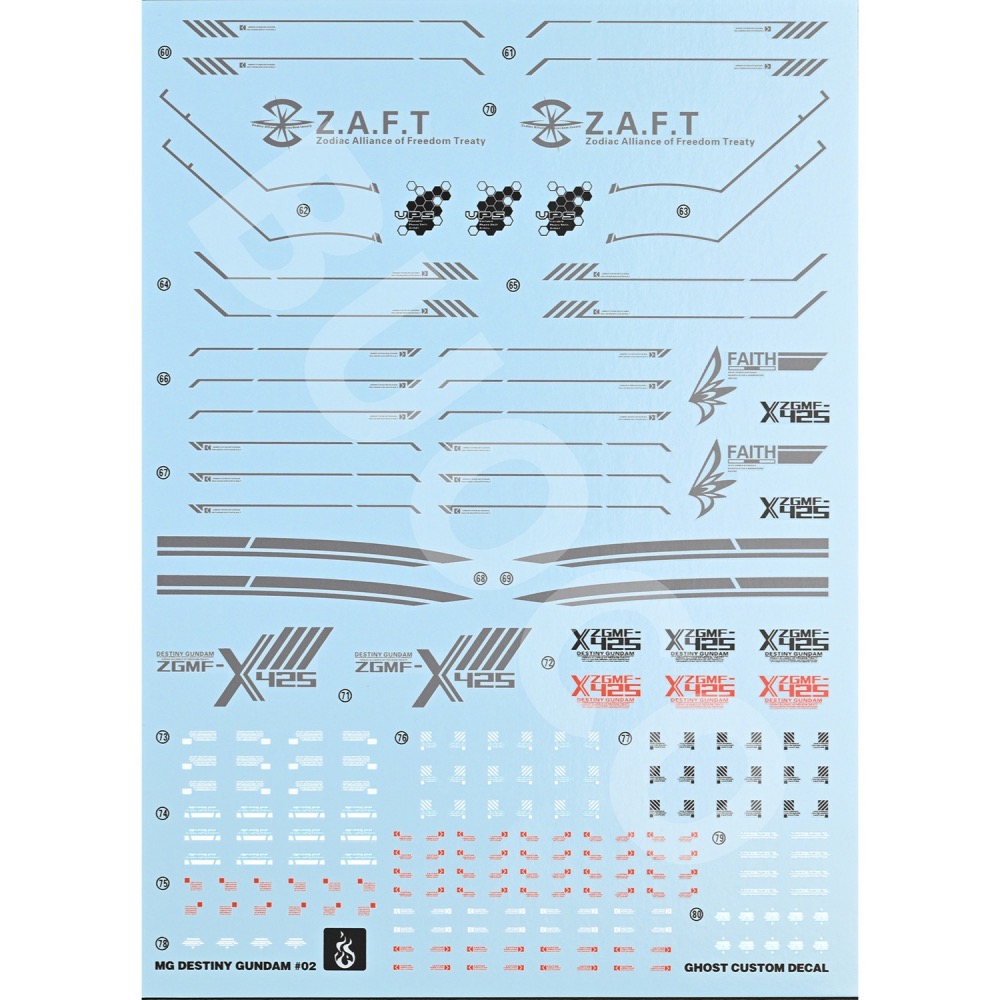 [BUOCO] 炎水貼 MG GHOST 1/100 命運鋼彈 Destiny ZGMF-X42S-細節圖2
