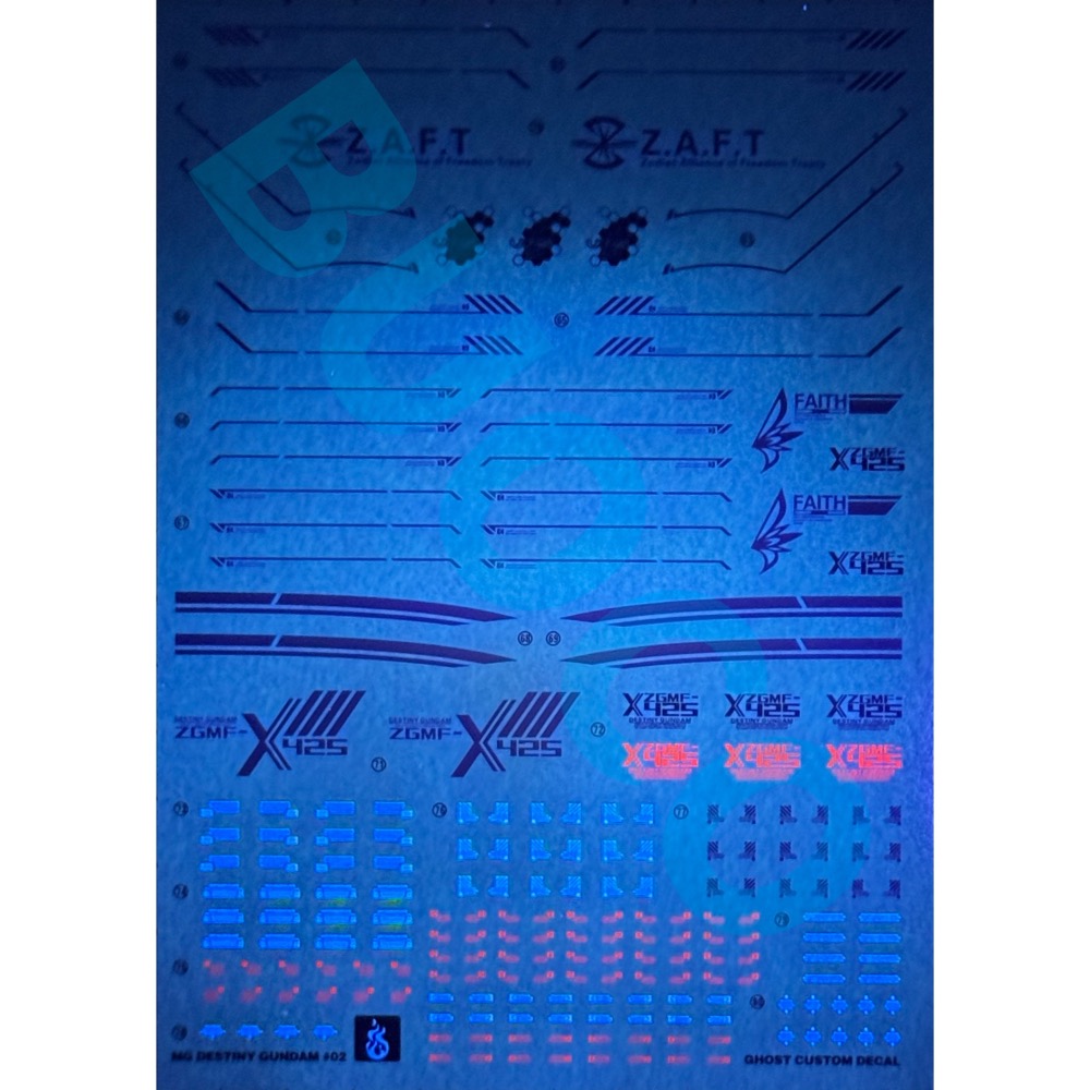[BUOCO] 炎水貼 MG GHOST 1/100 命運鋼彈 Destiny ZGMF-X42S-細節圖4