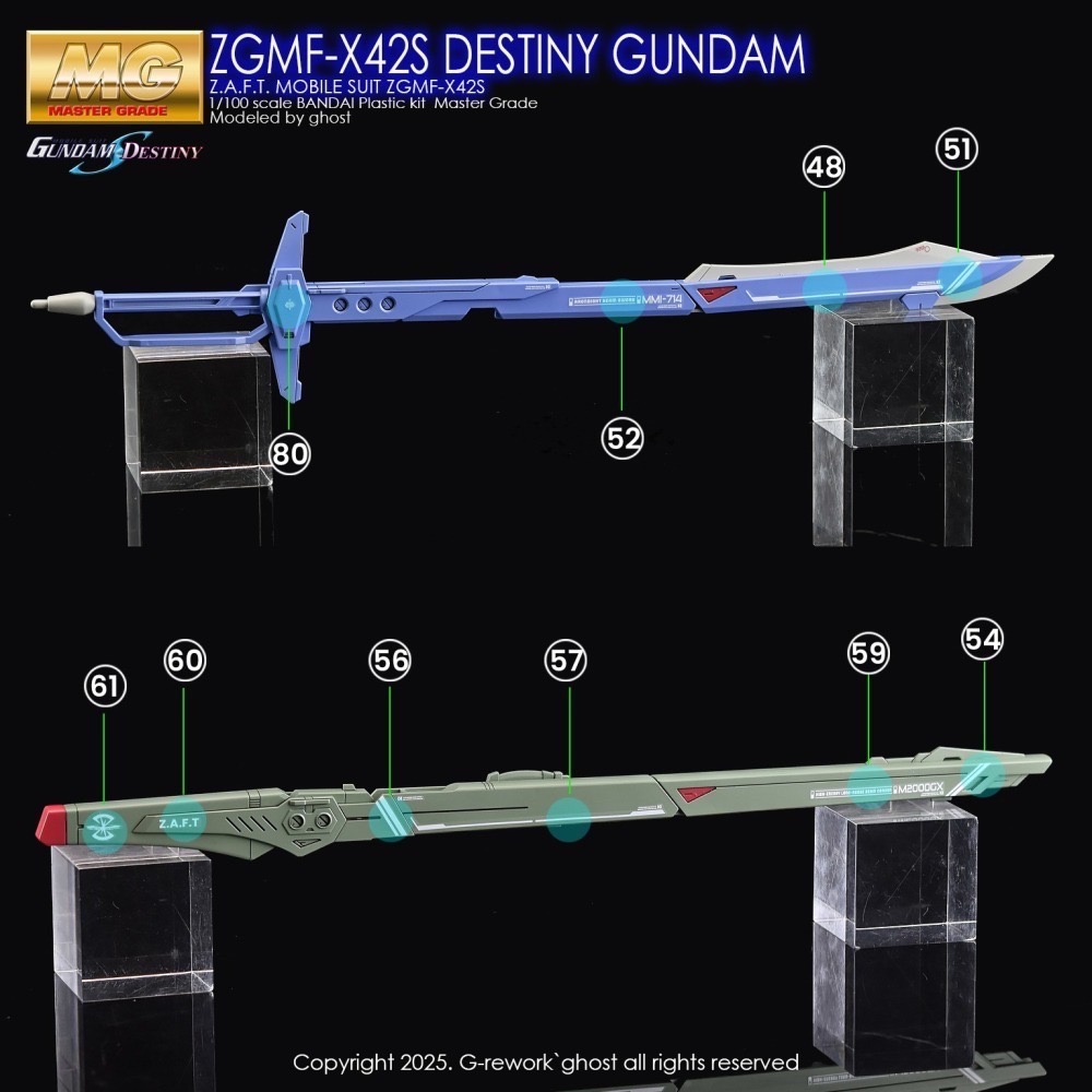 [BUOCO] 炎水貼 MG GHOST 1/100 命運鋼彈 Destiny ZGMF-X42S-細節圖8