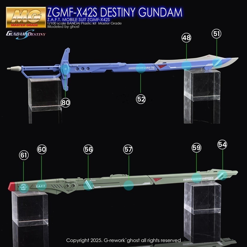 [BUOCO] 炎水貼 MG GHOST 1/100 命運鋼彈 Destiny ZGMF-X42S-細節圖8