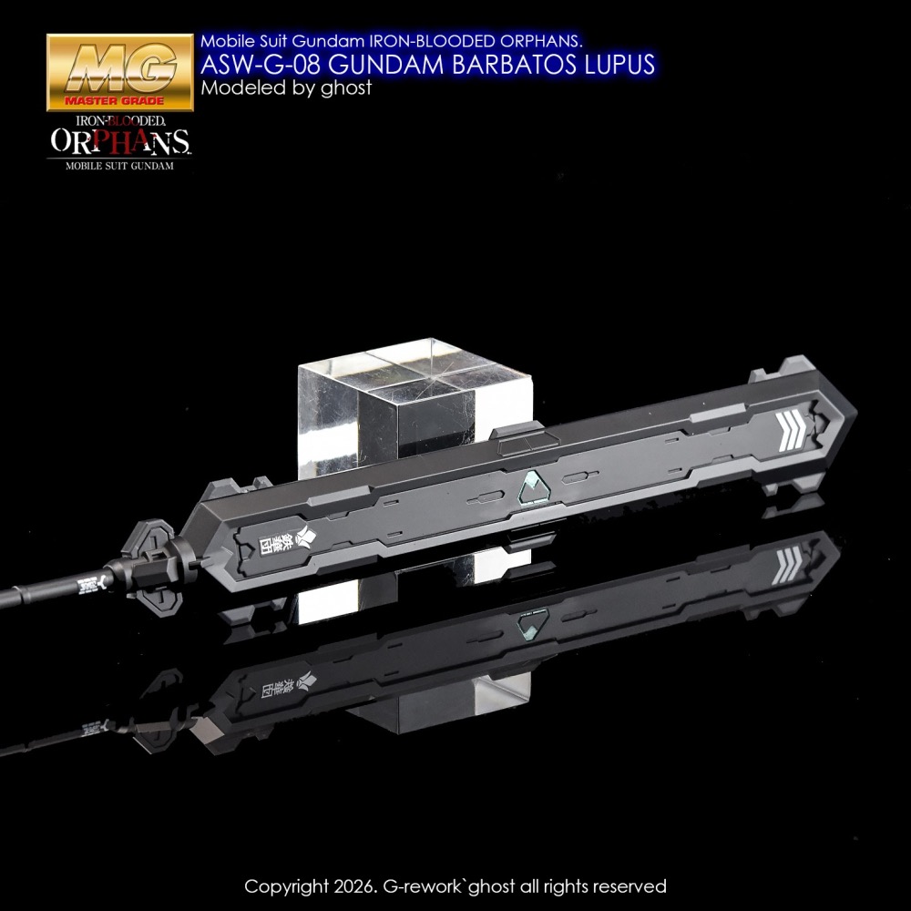 [BUOCO] 炎水貼 GHOST MG 1/100 天狼型獵魔鋼彈 Barbatos Lupus 鐵華團 螢光 水貼-細節圖9