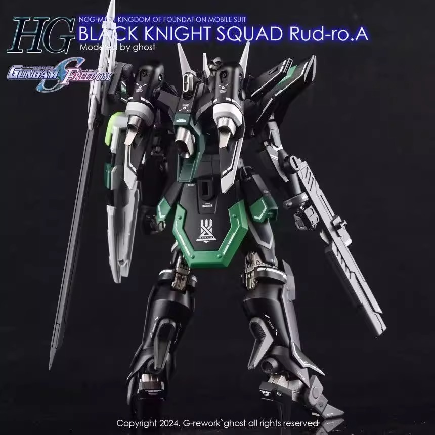 [BUOCO] 炎水貼 GHOST HG 黑騎士暴風神小隊機 Rud-ro.A 葛里芬專用機 基金國 螢光 水貼 144-細節圖7