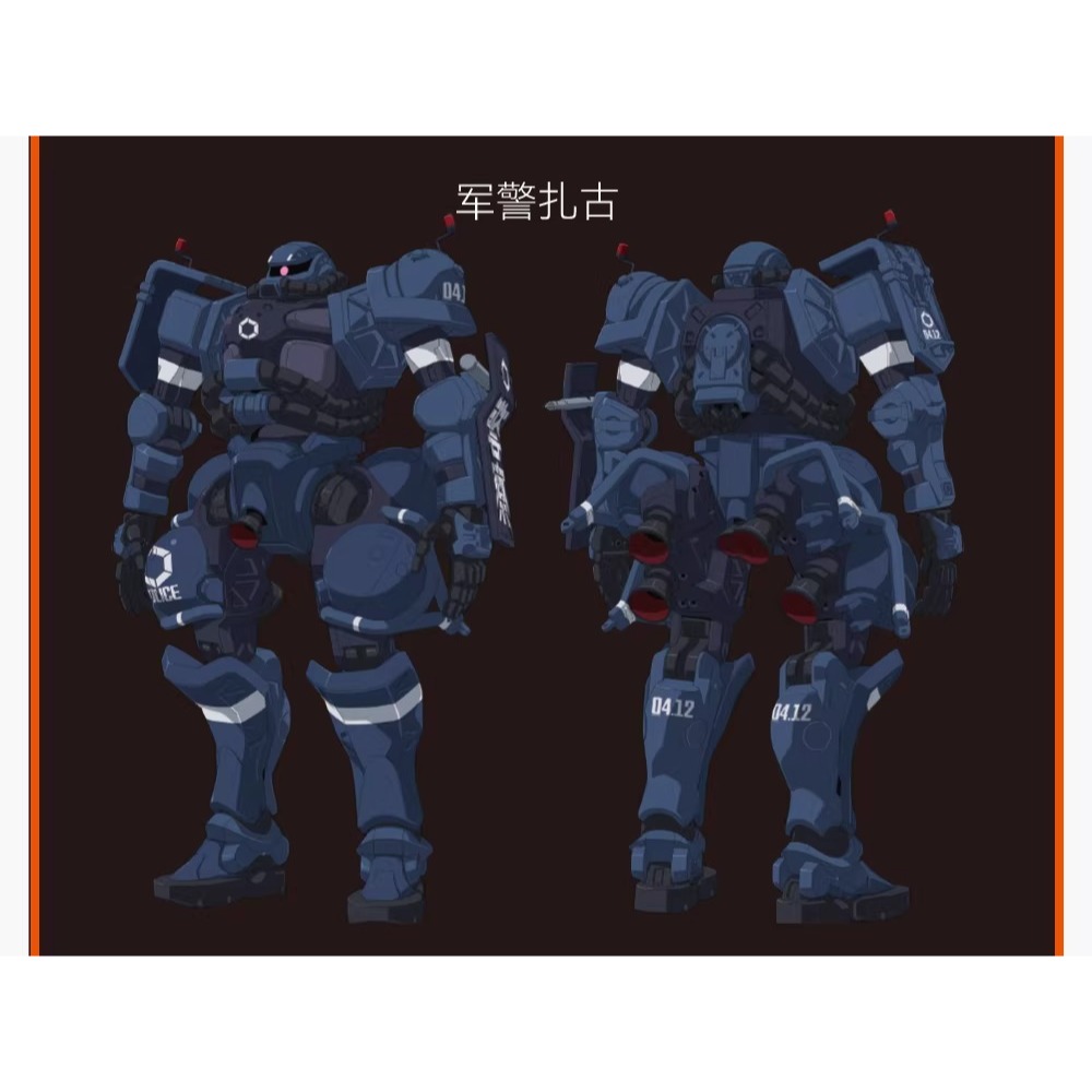 [BUOCO] 咕廠長 GUGU HG 薩克 系列 GQuuuuuuX 聯邦繳獲/夏亞/軍警/黑潮建設 GQ 通用 水貼-細節圖8