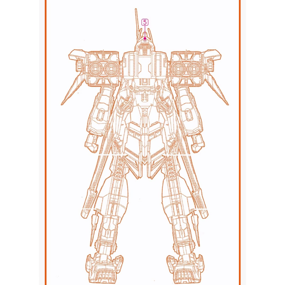[BUOCO] 咕廠長 GUGU MG 全裝甲型百式改 FA百式 FA-100S 神馬模型 黃金武士  專用 水貼-細節圖6