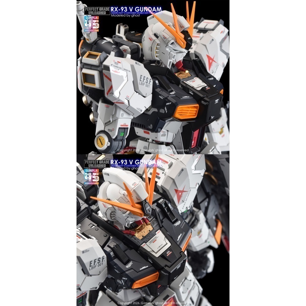 [BUOCO] 炎水貼 GHOST PGU 1/60 v鋼彈 Nu鋼彈 牛鋼 RX-93 螢光 水貼-細節圖9