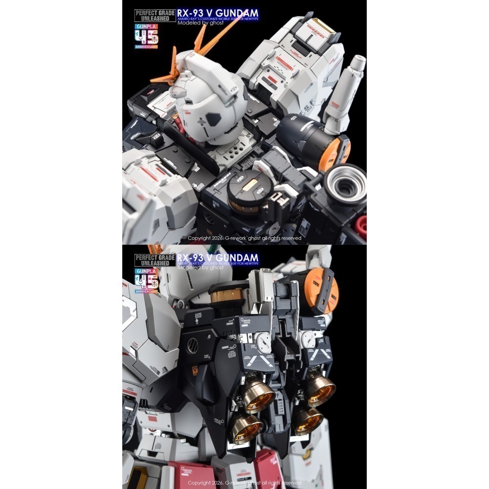 [BUOCO] 炎水貼 GHOST PGU 1/60 v鋼彈 Nu鋼彈 牛鋼 RX-93 螢光 水貼-細節圖11