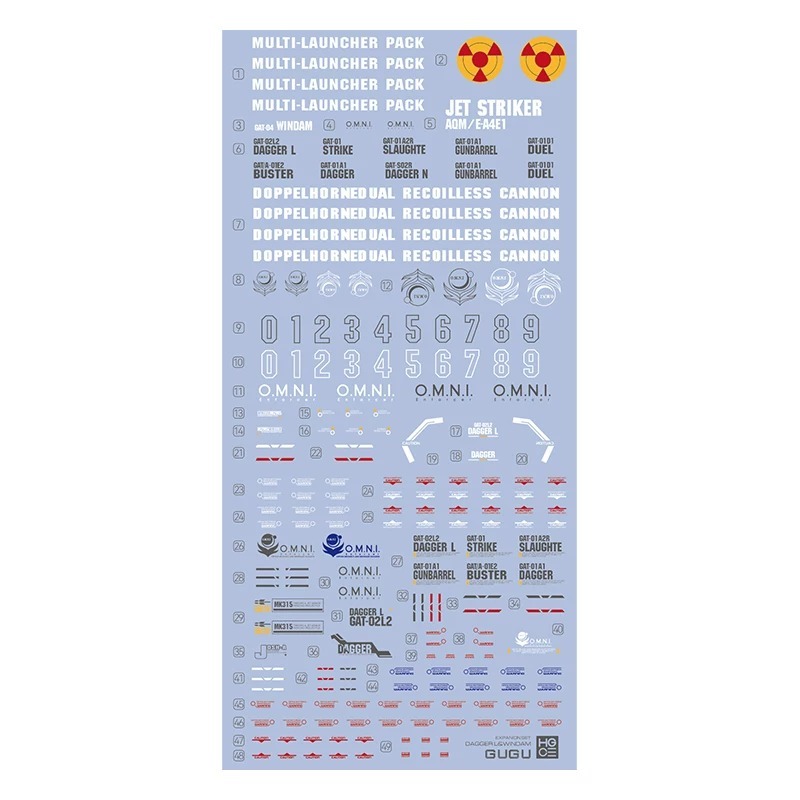 [BUOCO] 咕廠長 GUGU HG 1/144 刃式L / 威達 Dagger L & Windam 通用水貼 短劍-細節圖4