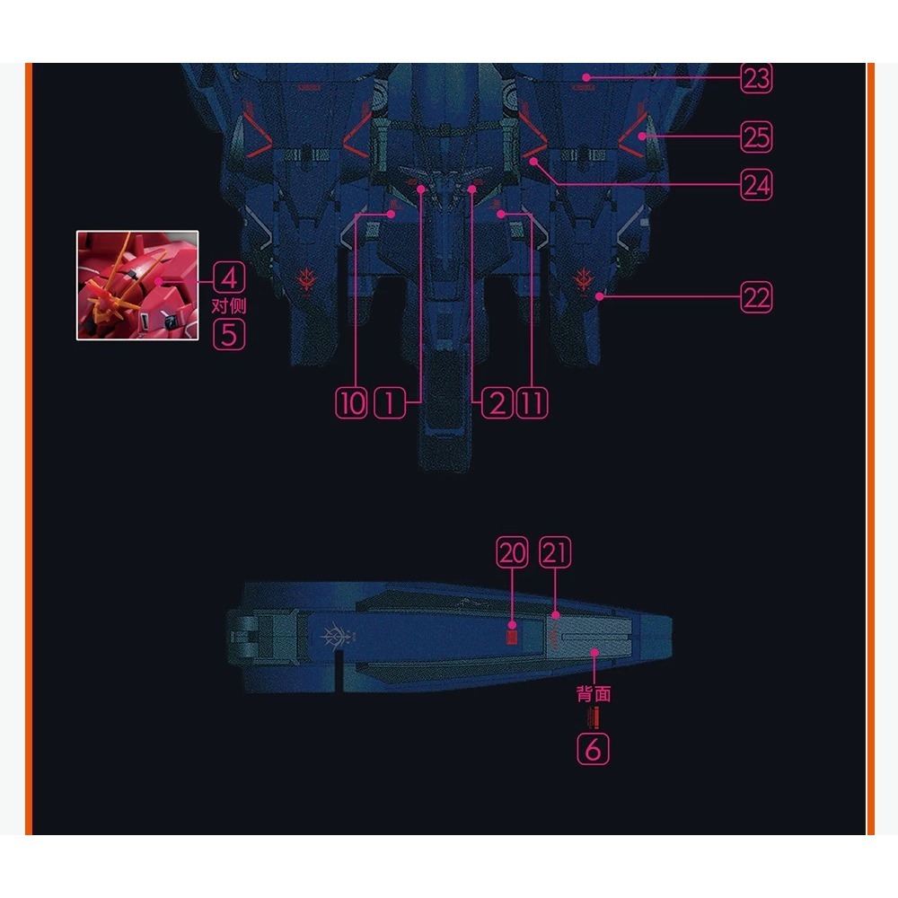 [BUOCO] 咕廠長 GUGU HG A.O.Z Re-Boot 里海傑 里海澤 Re-Haze 水貼 AOZ 小龍蝦-細節圖7