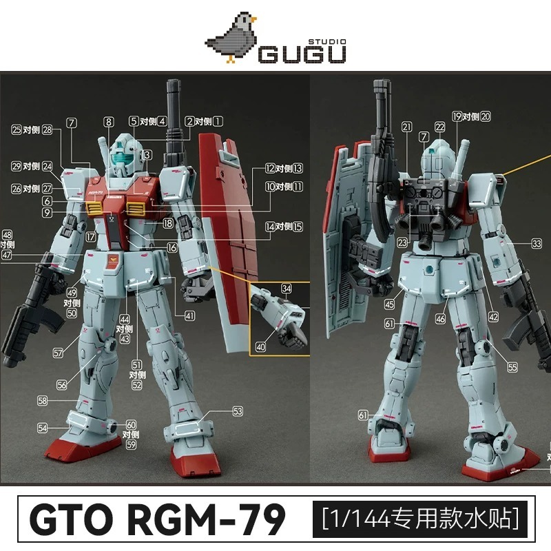 [BUOCO] 咕廠長 GUGU HG GTO 吉姆 德安之島 三合一 (摩洛哥戰線/史雷格/肩部加農砲) 通用水貼-細節圖5