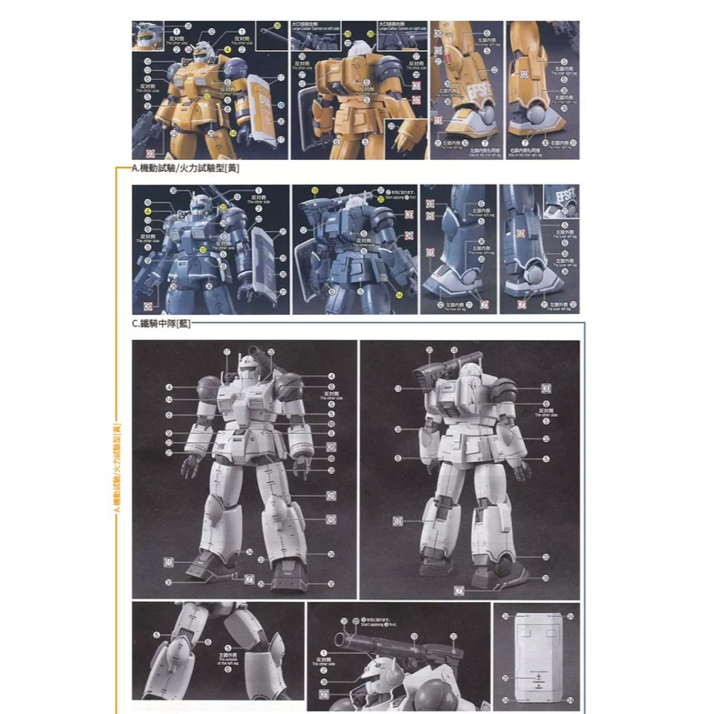 [BUOCO] 咕廠長 GUGU HG 1/144 GTO 鋼加農 五合一 (鐵騎兵/庫島/火力試驗型) 專用水貼-細節圖6