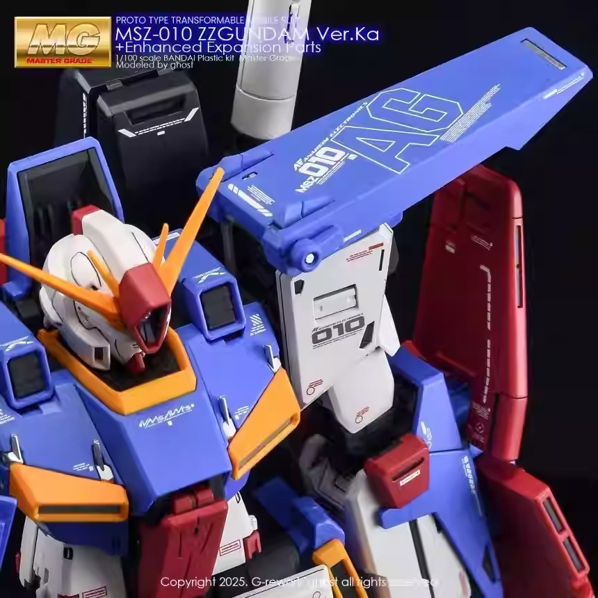 BUOCO] 炎水貼 Ghost版 PB MG 強化型 ZZ鋼彈 Ver.Ka 專用螢光水貼 | MSZ-010S |-細節圖4