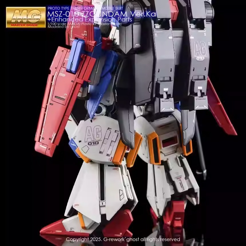 BUOCO] 炎水貼 Ghost版 PB MG 強化型 ZZ鋼彈 Ver.Ka 專用螢光水貼 | MSZ-010S |-細節圖5