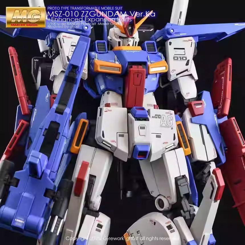 BUOCO] 炎水貼 Ghost版 PB MG 強化型 ZZ鋼彈 Ver.Ka 專用螢光水貼 | MSZ-010S |-細節圖7