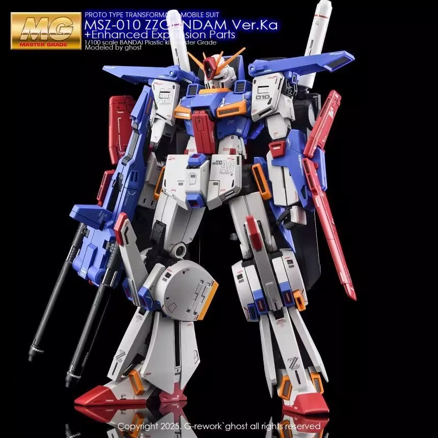 BUOCO] 炎水貼 Ghost版 PB MG 強化型 ZZ鋼彈 Ver.Ka 專用螢光水貼 | MSZ-010S |-細節圖8