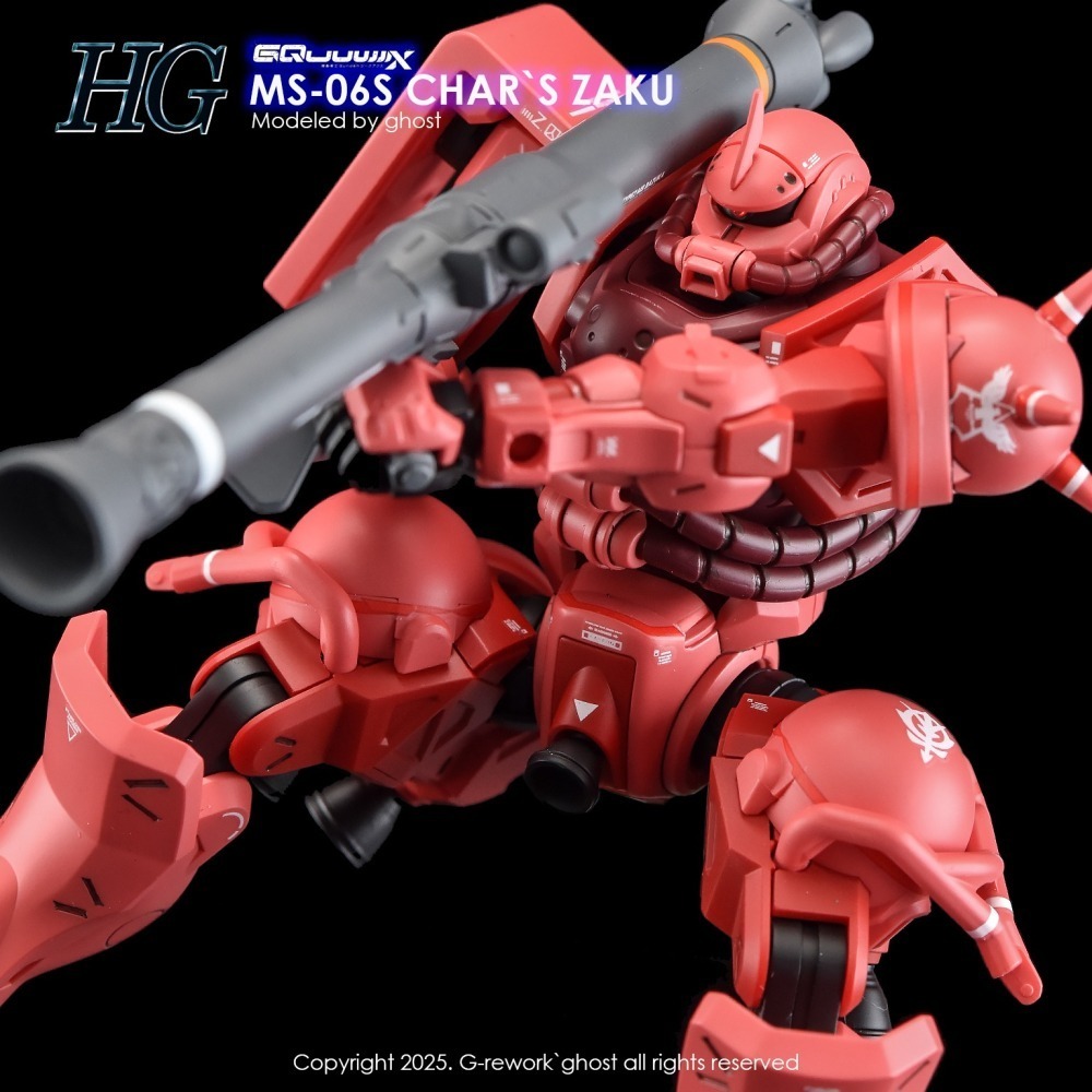 [BUOCO] 炎水貼 GHOST HG 紅薩克 MS-06S CHAR＇S 夏亞 專用 GQuuuuuuX 螢光 水貼-細節圖6