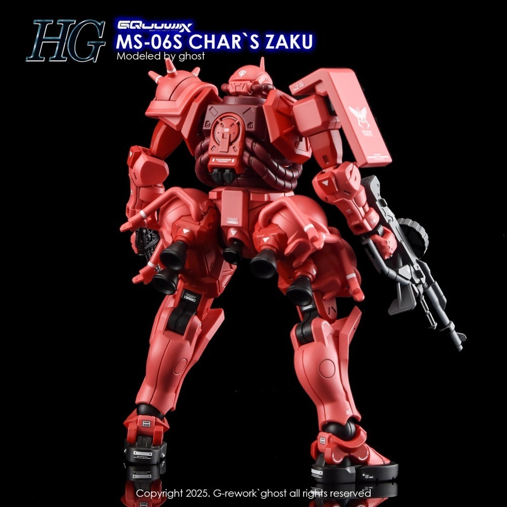 [BUOCO] 炎水貼 GHOST HG 紅薩克 MS-06S CHAR＇S 夏亞 專用 GQuuuuuuX 螢光 水貼-細節圖9