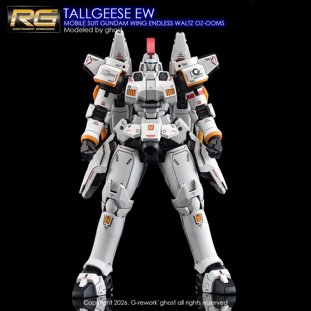 [BUOCO] 炎水貼 GHOST RG 1/144 托爾吉斯 EW (TALLGEESE EW) 螢光 水貼 鋼彈W-細節圖8