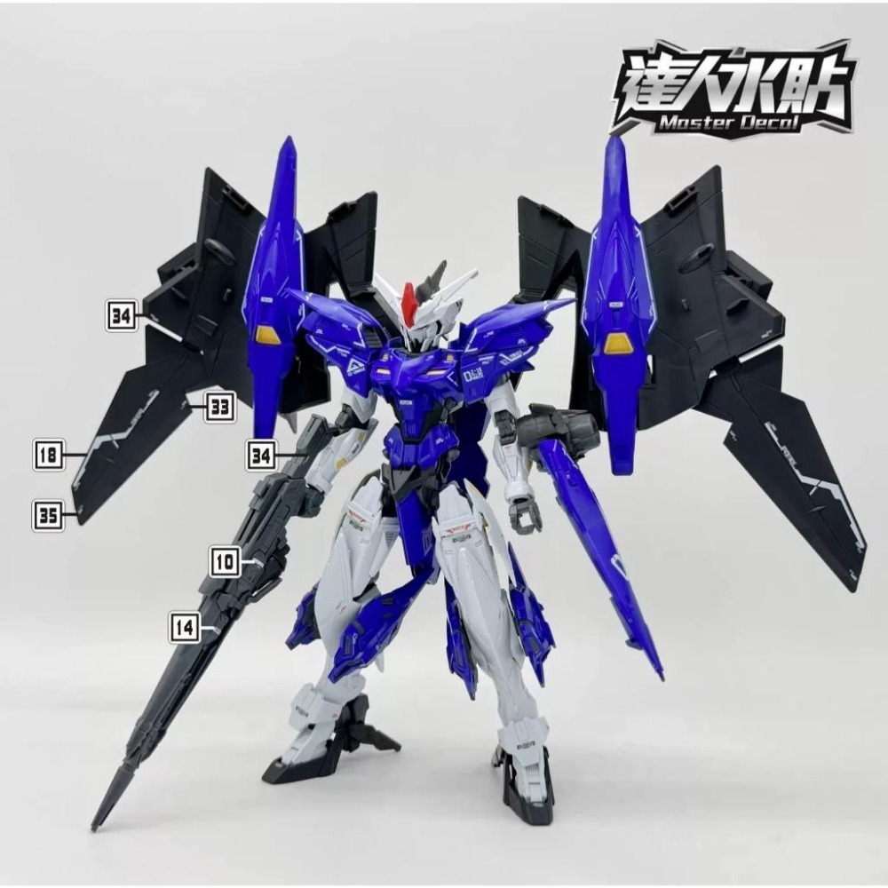 [BUOCO] 達人水貼 H147 HG 幻象鋼彈 OZ-19MASX GUNDAM GRIEPE 螢光 水貼 | 大林-細節圖3