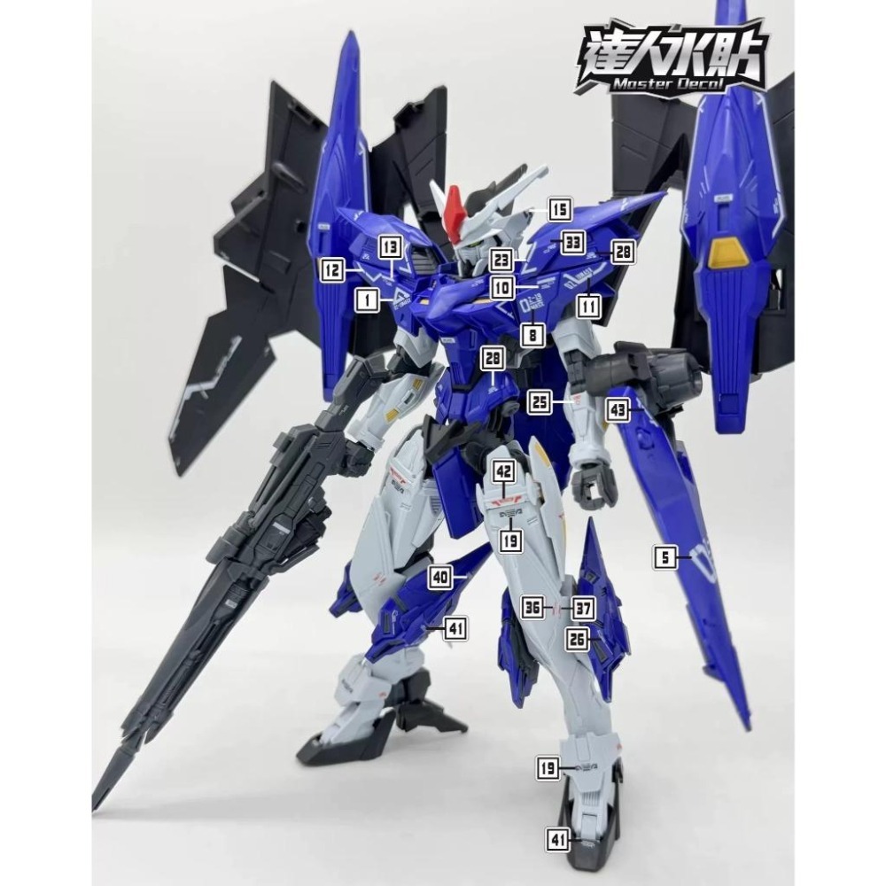 [BUOCO] 達人水貼 H147 HG 幻象鋼彈 OZ-19MASX GUNDAM GRIEPE 螢光 水貼 | 大林-細節圖4