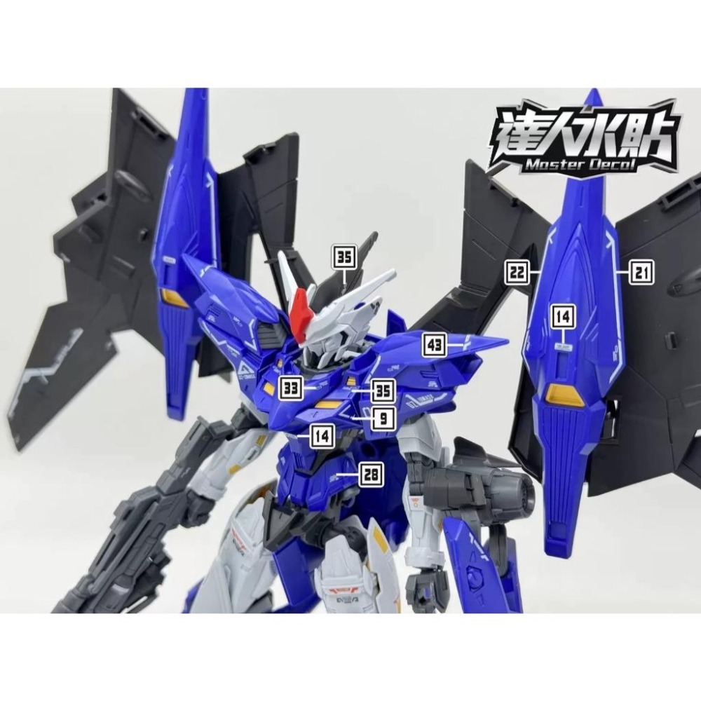 [BUOCO] 達人水貼 H147 HG 幻象鋼彈 OZ-19MASX GUNDAM GRIEPE 螢光 水貼 | 大林-細節圖6
