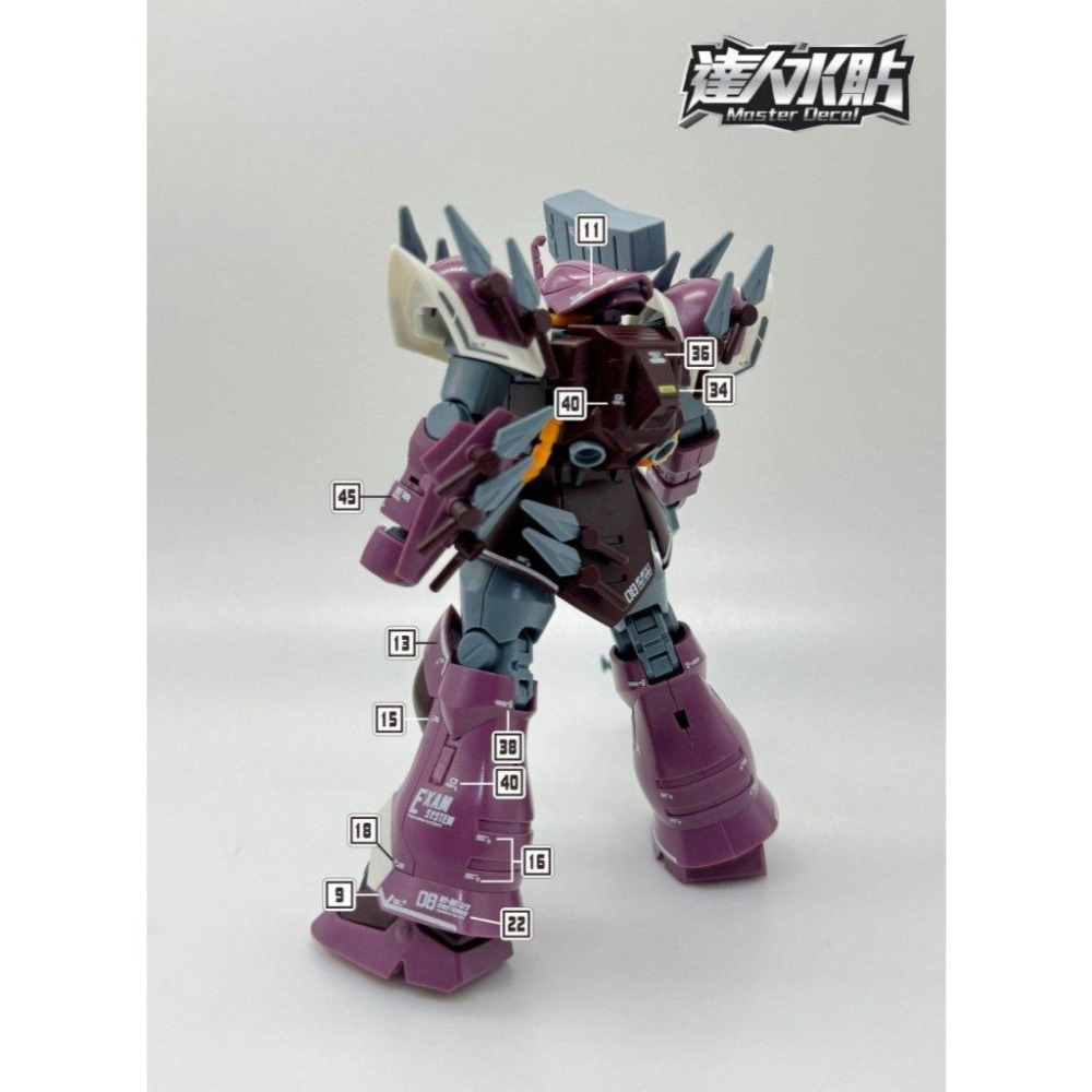 [BUOCO] 達人水貼 H106 HG 伊弗利特勇士型 MS-08TX/S EFREET SCHNEID 螢光 水貼-細節圖4