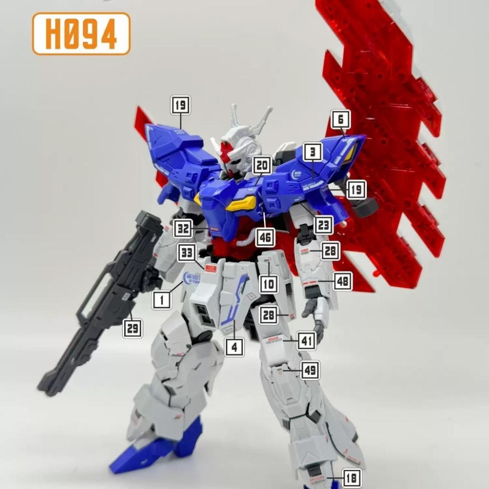 [BUOCO] 達人水貼 H094 HG 1/144 月鋼彈 ( MOON GUNDAM ) 螢光 專用水貼 | 大林-細節圖9