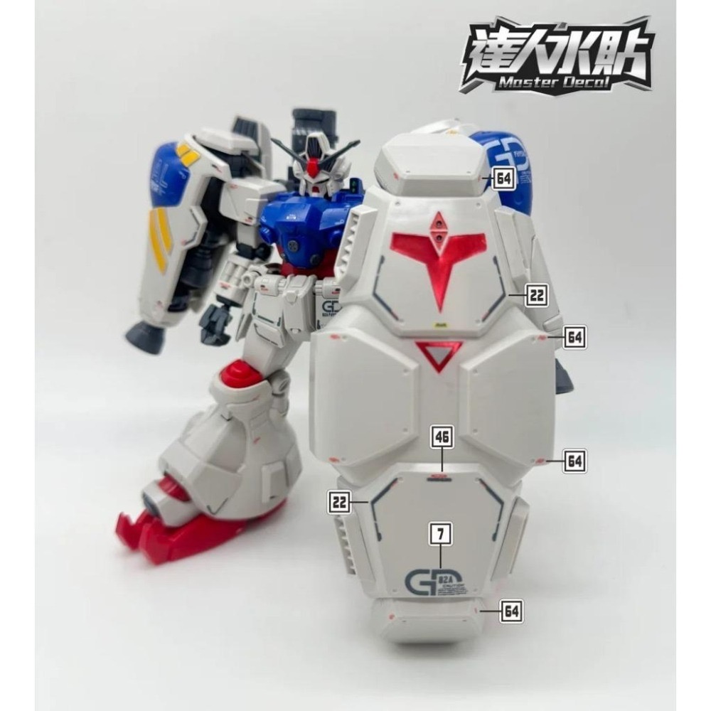 [BUOCO] 達人水貼 H076 HG 鋼彈試作2號機 ( GP02A 酸漿果 ) 螢光 專用水貼 | 大林 GP02-細節圖5