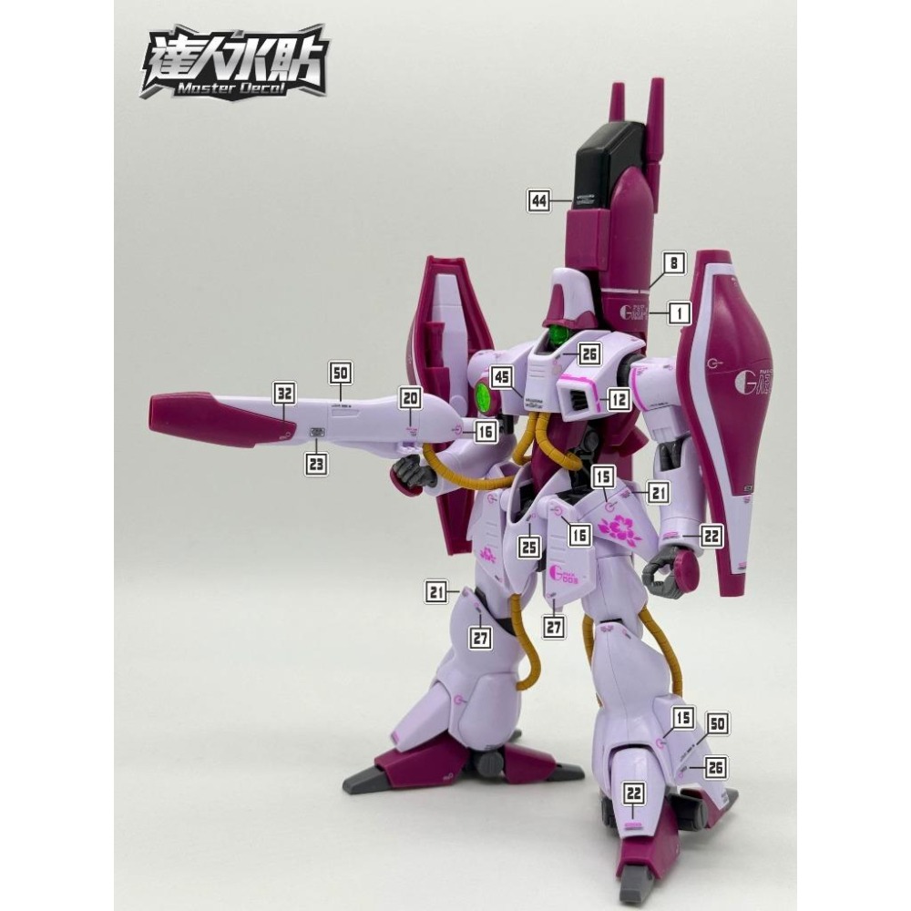 [BUOCO] 達人水貼 H137 HG 卡薩C 哈曼專用機 AMX-003 GAZ-C 螢光 水貼 | 大林水貼-細節圖4
