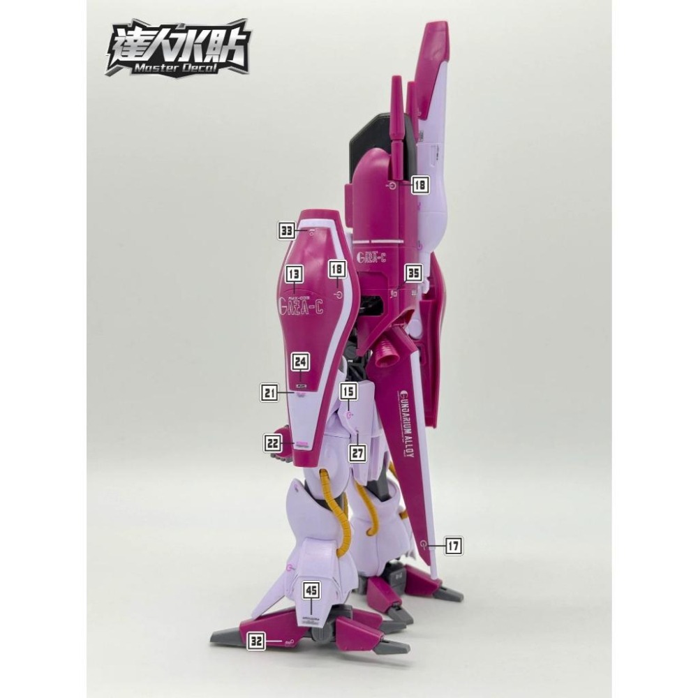 [BUOCO] 達人水貼 H137 HG 卡薩C 哈曼專用機 AMX-003 GAZ-C 螢光 水貼 | 大林水貼-細節圖6
