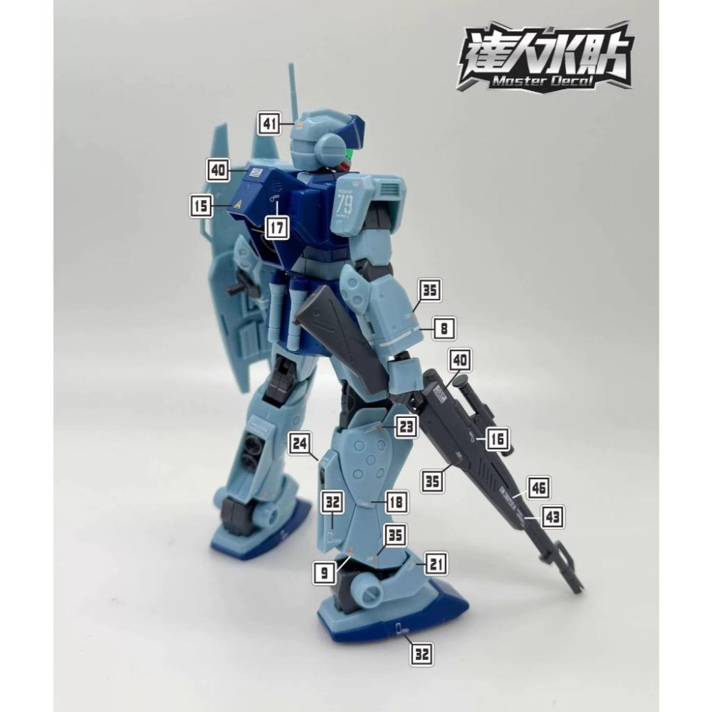 [BUOCO] 達人水貼 H103 HG 吉姆狙擊型II RGM-79SP GM SNIPER II 螢光 水貼 大林-細節圖7