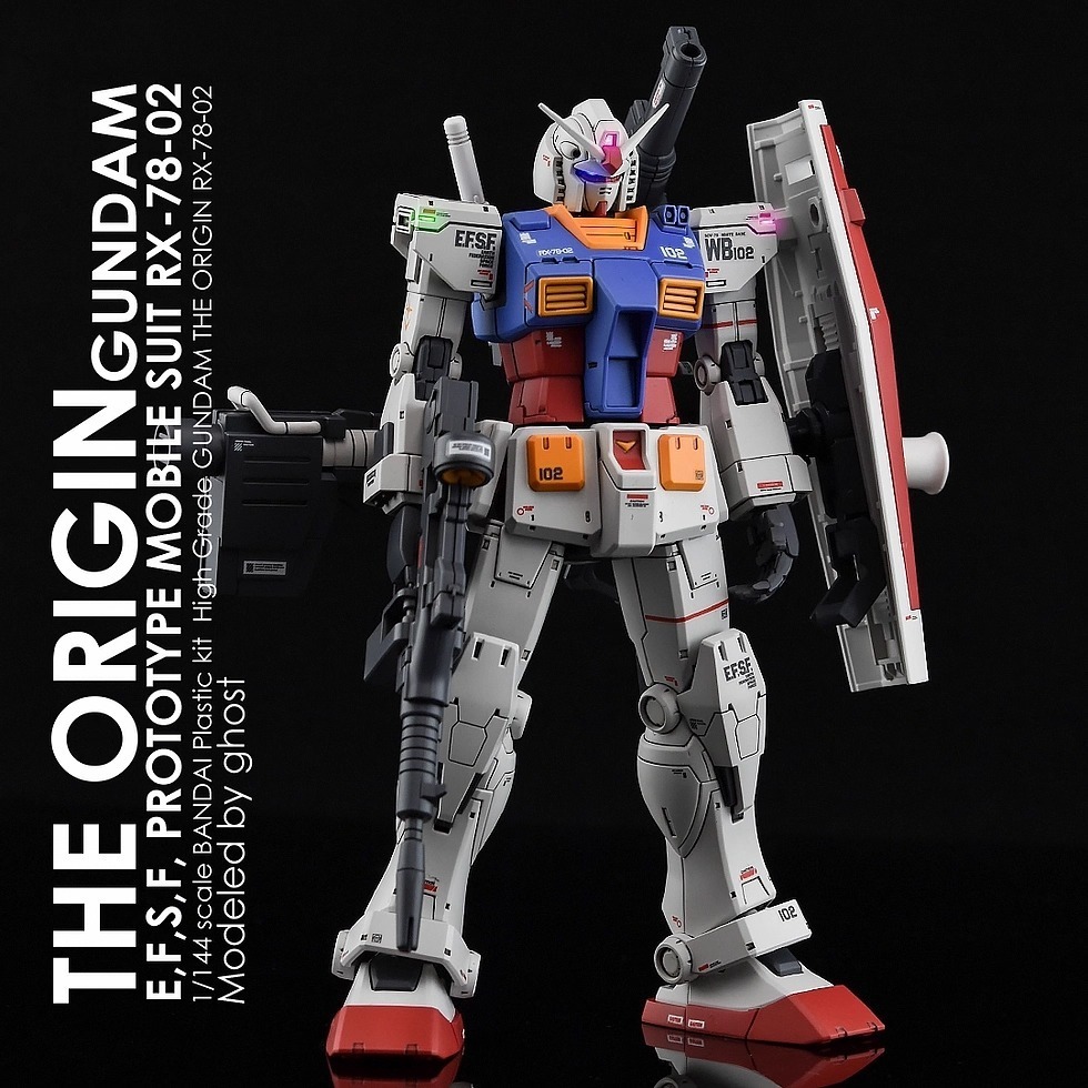 [BUOCO] 炎水貼 Ghost HG GTO 鋼彈 RX-78-02 薩克II 雙機版 螢光水貼-細節圖3