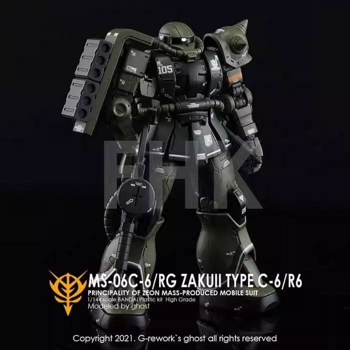 [BUOCO] 炎水貼 Ghost HG GTO 鋼彈 RX-78-02 薩克II 雙機版 螢光水貼-細節圖9