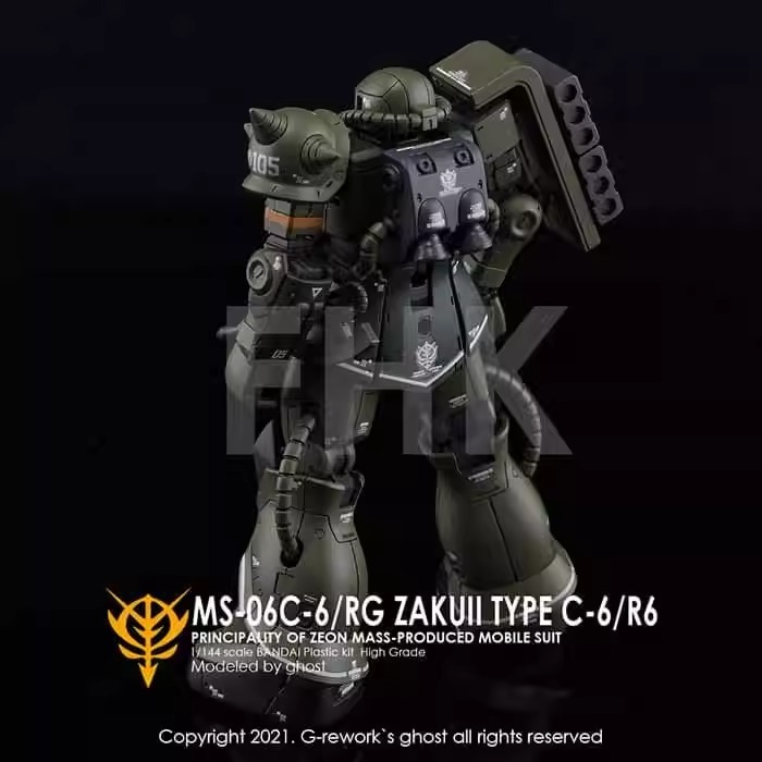 [BUOCO] 炎水貼 Ghost HG GTO 鋼彈 RX-78-02 薩克II 雙機版 螢光水貼-細節圖11