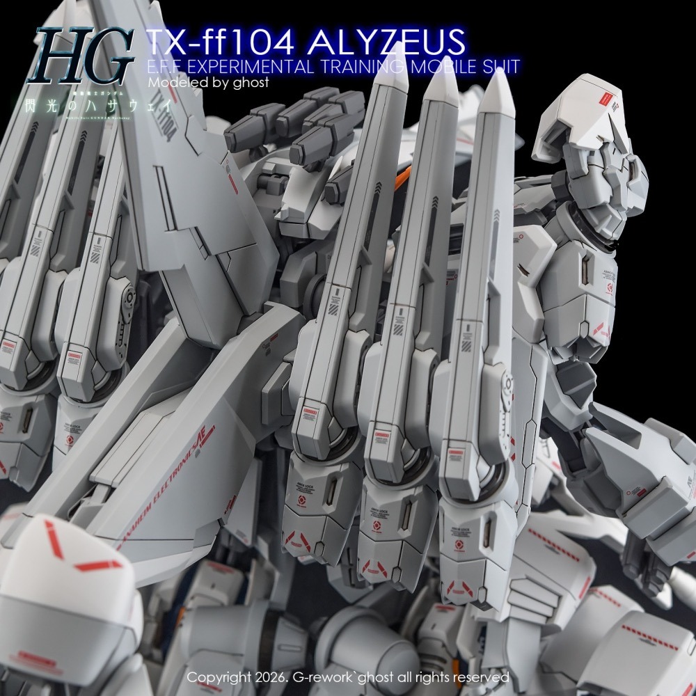 [BUOCO] 炎水貼 GHOST HG 阿利宙斯 ALYZEUS 專用 螢光水貼 閃光的哈薩威 喀耳刻的魔女-細節圖8