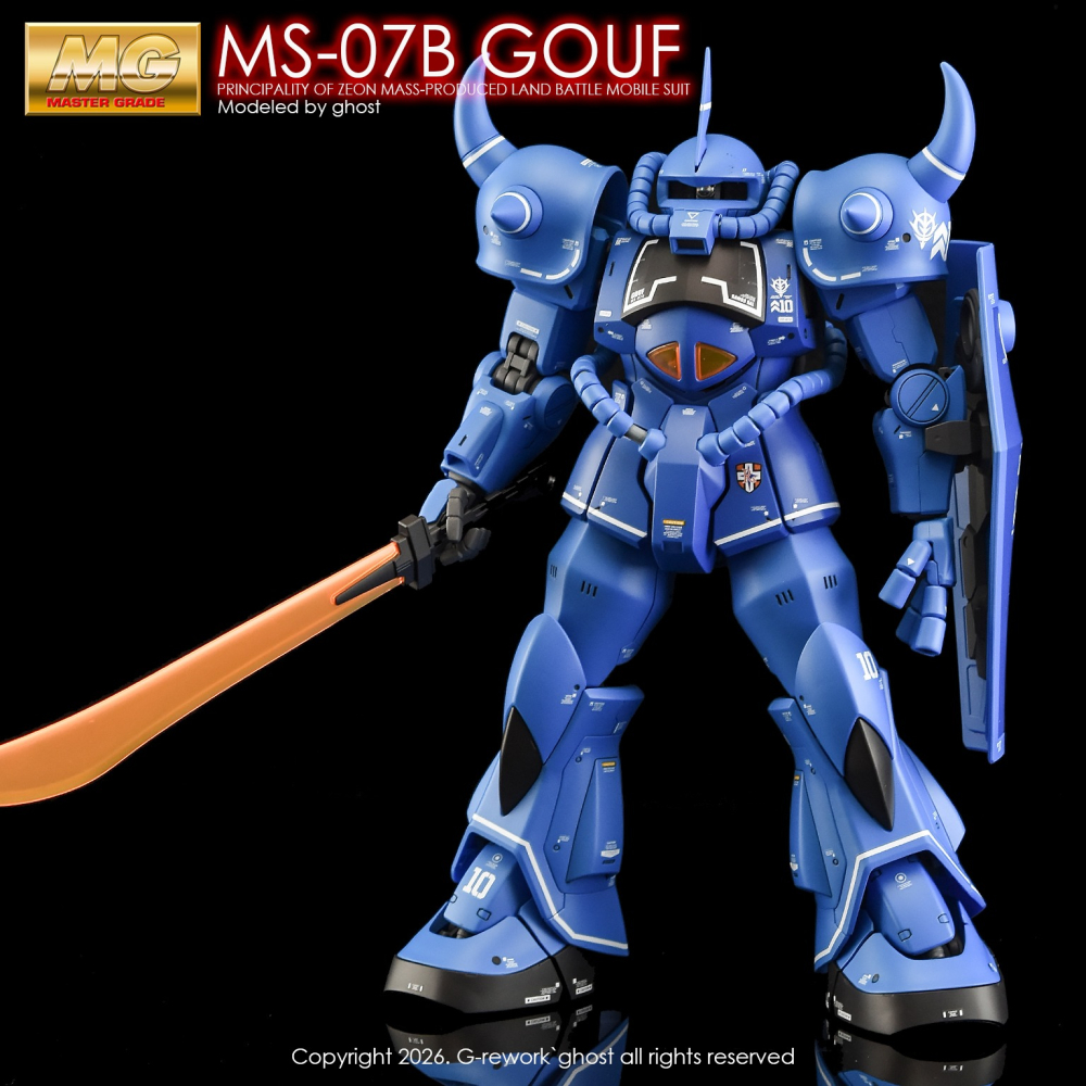 [BUOCO] 炎水貼 GHOST 1/100 MG 古夫 Ver. 2.0 MS-07B GOUF 藍色巨星 螢光水貼-細節圖4