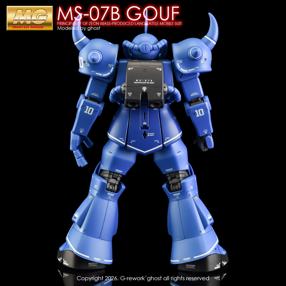 [BUOCO] 炎水貼 GHOST 1/100 MG 古夫 Ver. 2.0 MS-07B GOUF 藍色巨星 螢光水貼-細節圖5