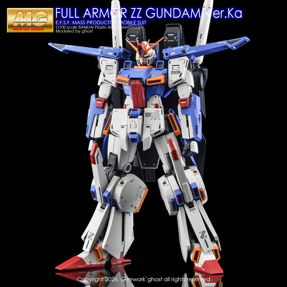 【BUOCO】炎水貼 GHOST MG 1/100 全裝甲型 ZZ 鋼彈 Ver.Ka | ZZFA |  FAZZ |-細節圖7