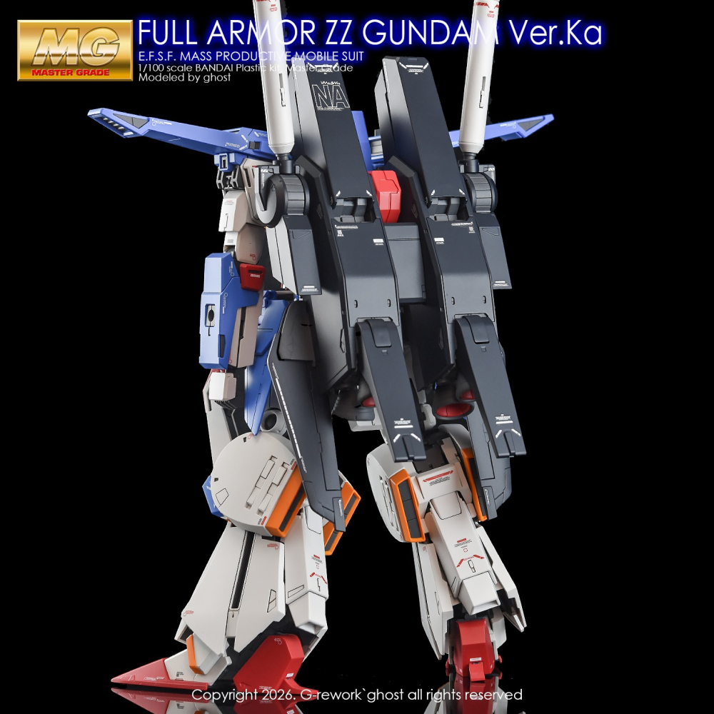 【BUOCO】炎水貼 GHOST MG 1/100 全裝甲型 ZZ 鋼彈 Ver.Ka | ZZFA |  FAZZ |-細節圖8