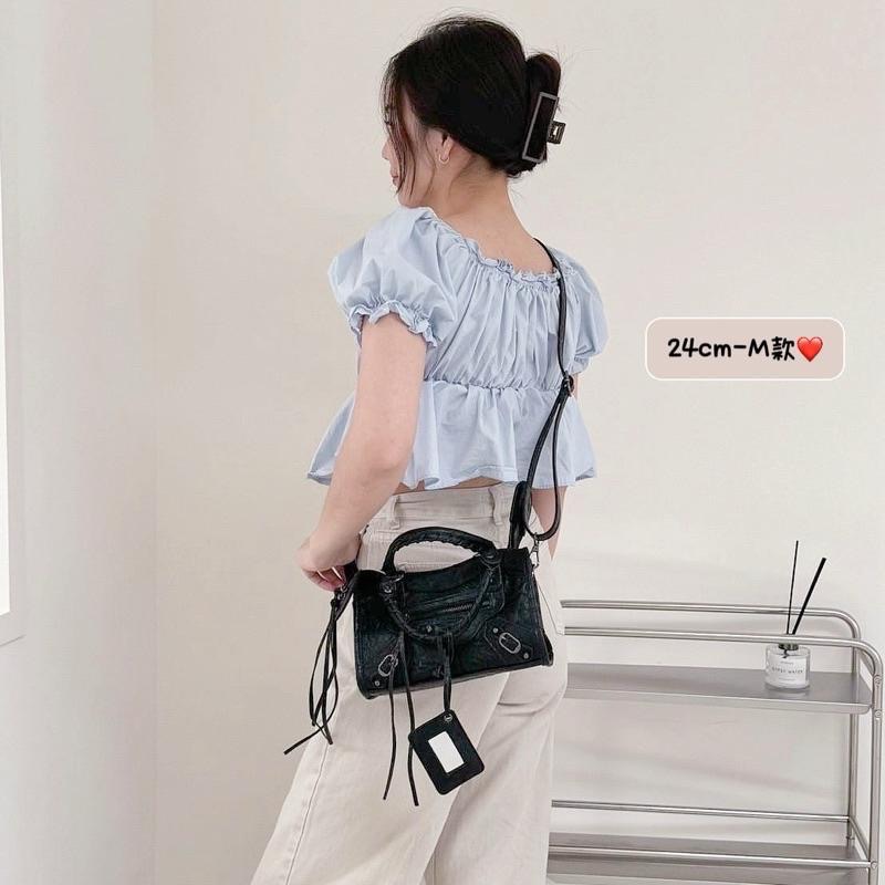 𝐖𝐚𝐘♡·現+預｜🇰🇷韓國經典款霧面防刮耐磨機車包 20cm 24cm 29cm 34cm 40cm手提包 肩背包✨-細節圖5