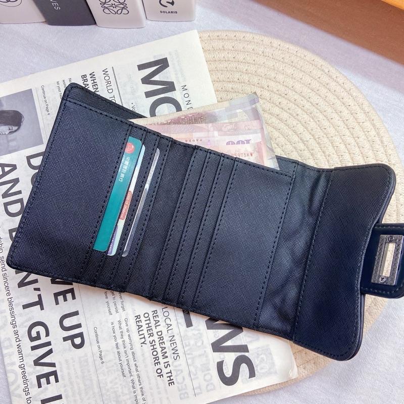 𝐖𝐚𝐘♡·現貨｜小香風菱格紋中夾 女生皮夾 零錢包 短夾 中夾 菱格紋 票卡零錢包 卡夾 錢包✨-細節圖6