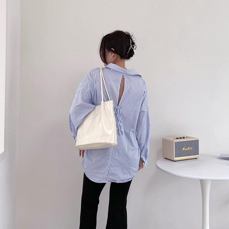 𝐖𝐚𝐘♡·現+預｜復古風油臘立體抓皺感方包 春夏新色到🌸 大容量 肩背包 手提包 女生包包✨-細節圖4