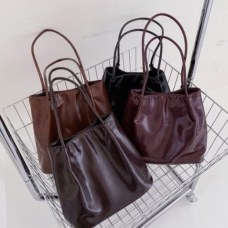 𝐖𝐚𝐘♡·現+預｜復古風油臘立體抓皺感方包 春夏新色到🌸 大容量 肩背包 手提包 女生包包✨-細節圖11