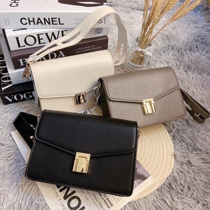 𝐖𝐚𝐘♡·現貨｜🇰🇷韓款ins風金釦豆腐小方包 簍空背帶 百搭不撞款  肩背包 信封包 女生包包✨-細節圖2