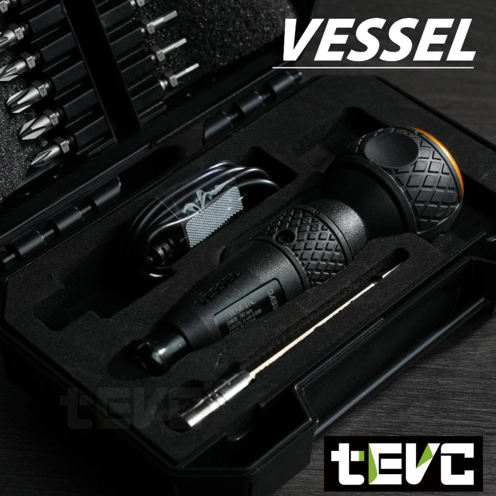 《tevc》日本 VESSEL 220USB 有保固 電動起子套組 發票 含稅 十字 一字 六角 星型 日本製-細節圖4