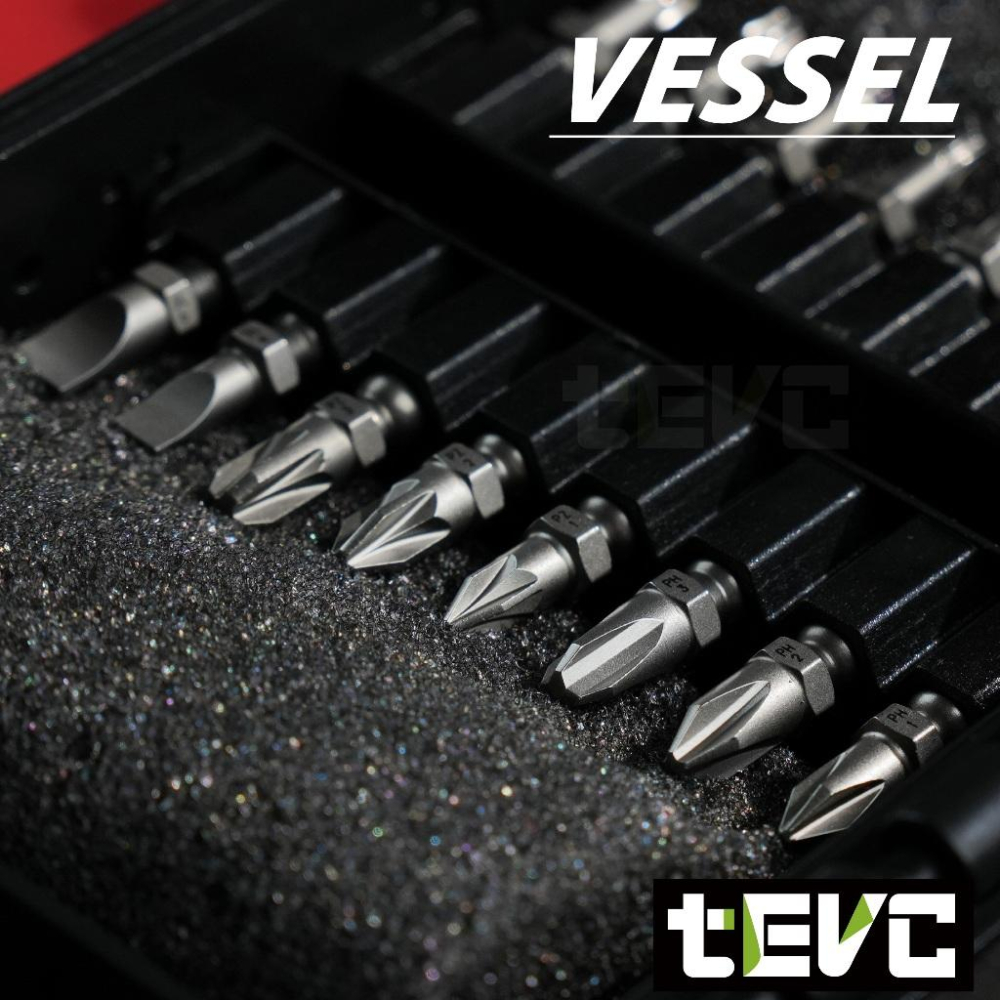 《tevc》日本 VESSEL 220USB 有保固 電動起子套組 發票 含稅 十字 一字 六角 星型 日本製-細節圖5