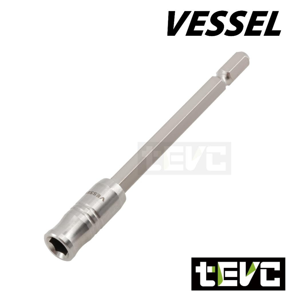 《tevc》VESSEL 220 USB P1 電動起子專用 帶磁 長溝 延長桿 MBH 吸附起子頭 短起子-細節圖4