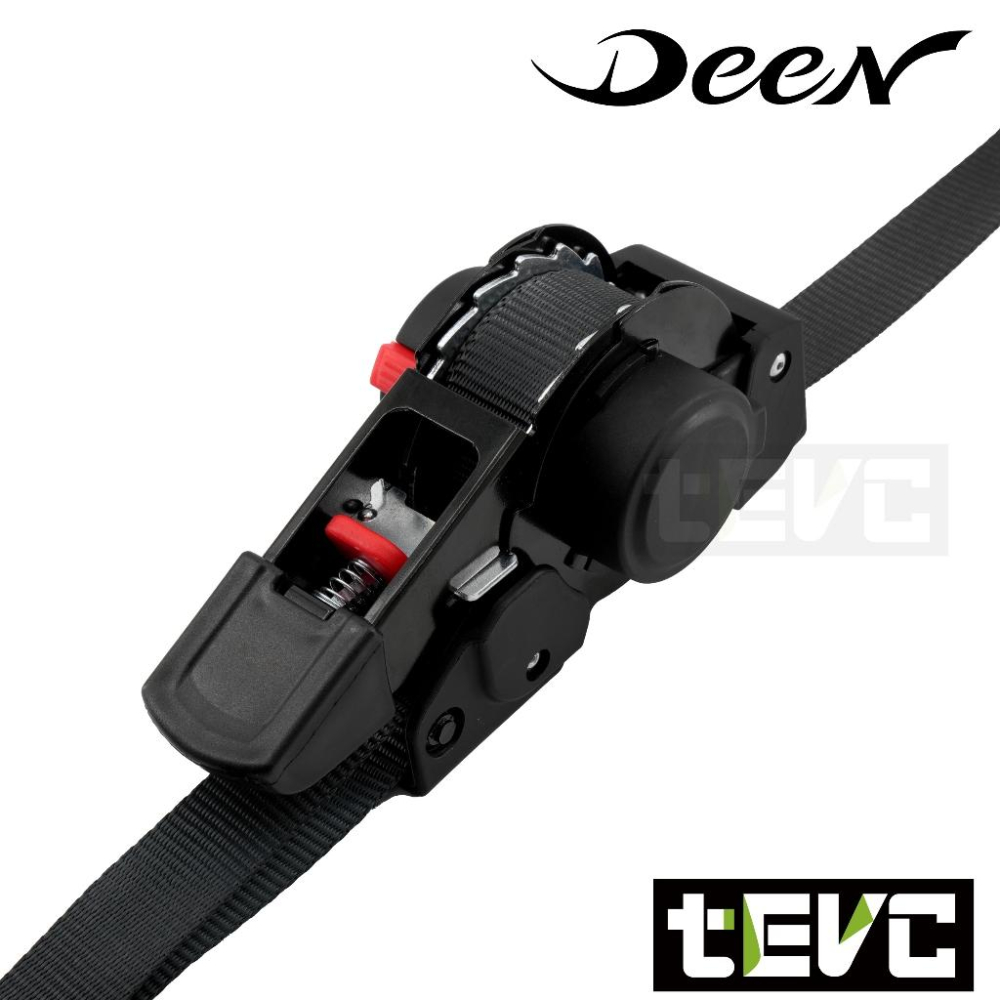 《tevc》DEEN 自動 安全綁帶扣 一鍵收回 快速綁帶 掛勾安全帶 貨物捆綁帶 車箱捆綁帶 捆帶 貨車 重機 固定-細節圖3