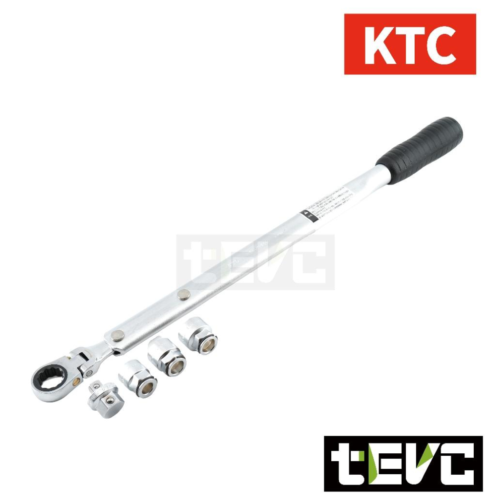 《tevc》KTC 日本製 皮帶張力 ATE175 棘輪扳手 可彎頭 0~90度 14、17、19mm 套筒 三分套筒-細節圖4