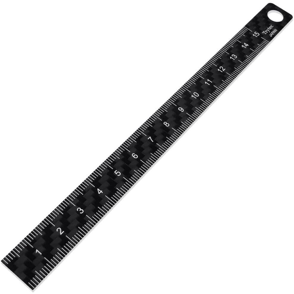 《tevc》Tritec 日本製 超輕 3.8g 碳纖維 直尺 15cm C-15-細節圖3