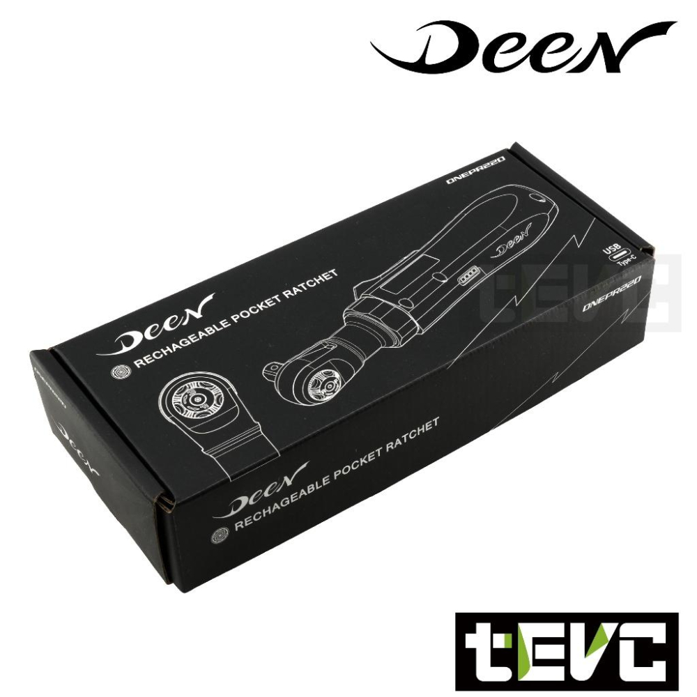 <tevc> 現貨 DEEN 電動棘輪扳手 Type C 可充電 袖珍款 3Nm 附日製 精品 特典 含稅 發票-細節圖3